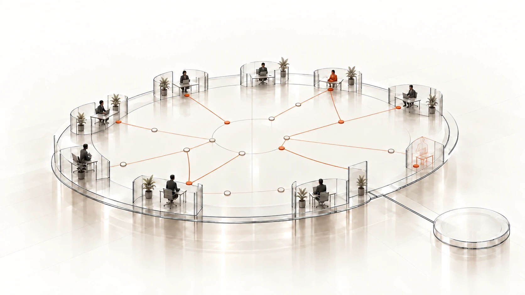 The relationship continues as a stakeholder moves to a new company, and engagement begins with their successor.