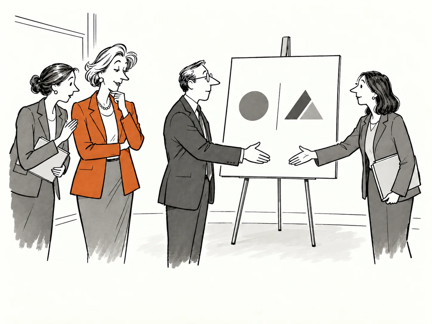 A polished partnership announcement stands between operating leaders who have yet to meet.